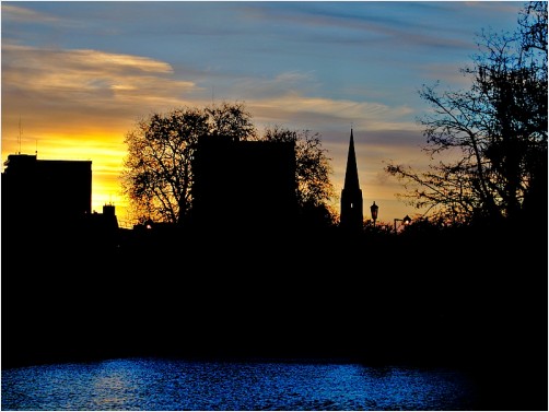 sunset over little venice 2