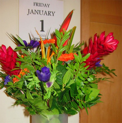 Fresh Bouquet to start Photo A Day  Jan 1 2010