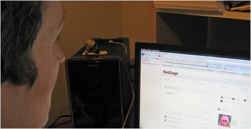 Jan 5/10 Deb Starts Her RedGage Page Photo A Day