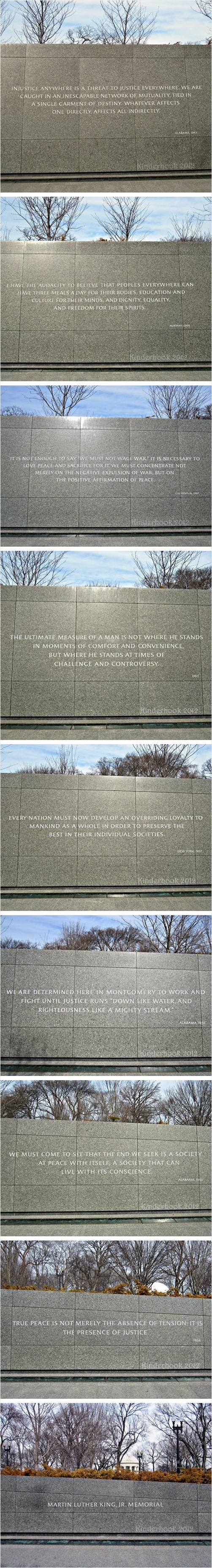MLK, Jr. National Memorial: Quotes on North Wall