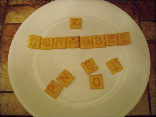 Cracker Scrabble Tiles