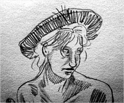 Portrait of Woman with Hat