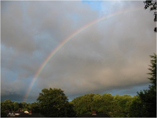 Rainbow Between Storms