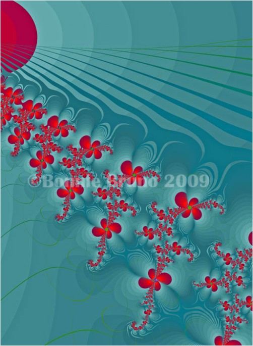 Crimson and Teal Fractal
