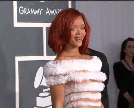 rihanna 2011 pictures. Rihanna#39;s 2011 Grammy Dress