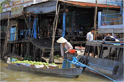 Life on the Mekong River at Can Tho Life on the Mekong River at Can Tho