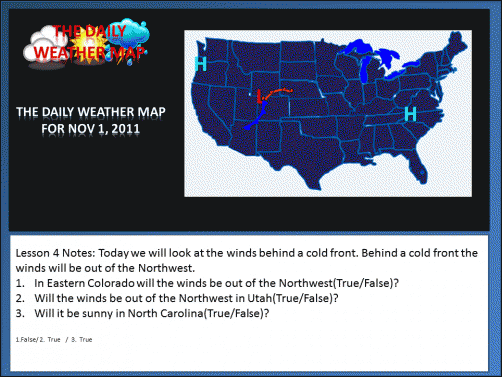 The Daily Weather Map for Nov 1