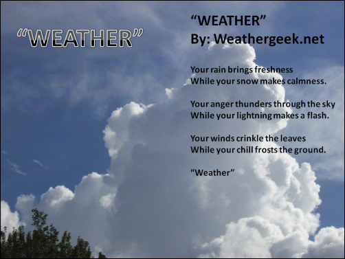 Weathergeek Weather Poem